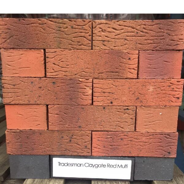 Ibstock Tradesman Claygate Red Multi Wirecut Facing Brick Pack of 500