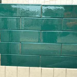 Stock Clearance Wienerberger Green Glazed Wirecut Facing Brick - STRETCHER ONLY
