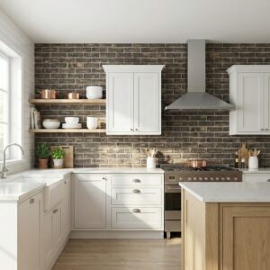 BR1861-TBS Historic Dark Blend Brick Slips-project