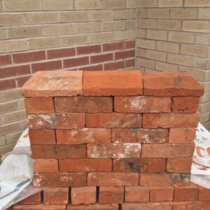 Toppesfield bricks with weathered orange (L) tunstall (mid) townhouse blend (R)